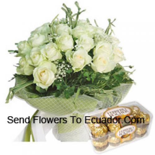 19 Roses with Yummy 16 Pcs Ferrero Rochers