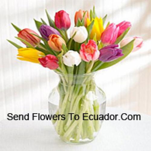 Beautiful Assorted Tulips in Vase